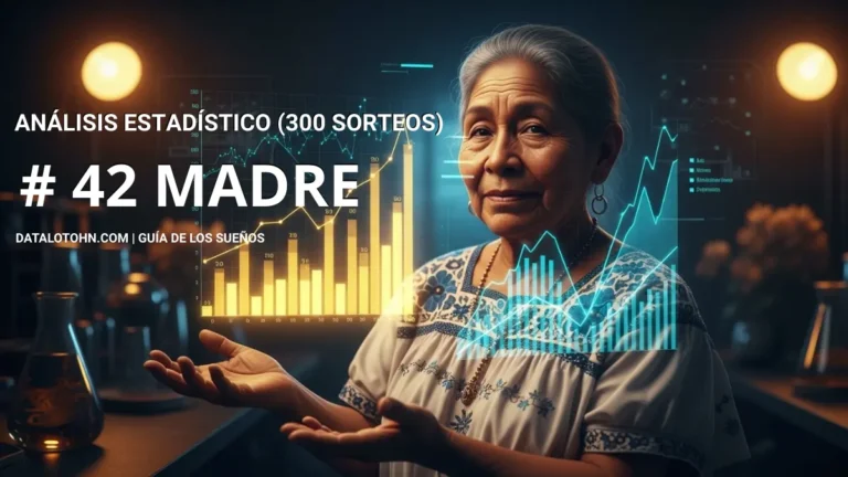 Imagen principal de la Guía de los sueños Diaria Loto sobre soñar con madre con capas de datos estadísticos del 42 en la diaria