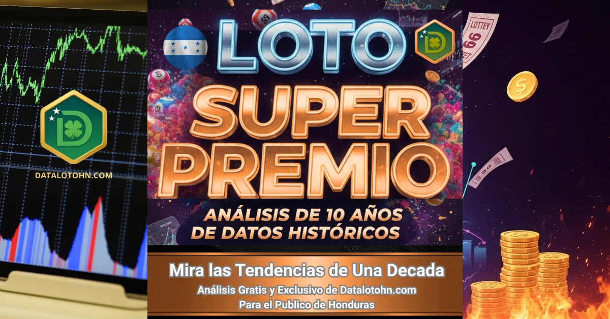 Ilustración del Análisis estadístico completo de 10 años de Loto Super Premio Honduras por el equipo de Datalotohn