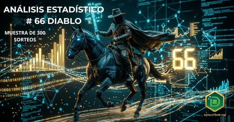 Análisis técnico del número 66 en la diaria Símbolo del Diablo en La Diaria Honduras con gráficas de datos.