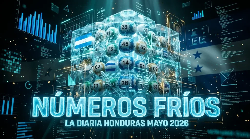 Gráfico de los números fríos y menos jugados en la diaria de mayo 2026.