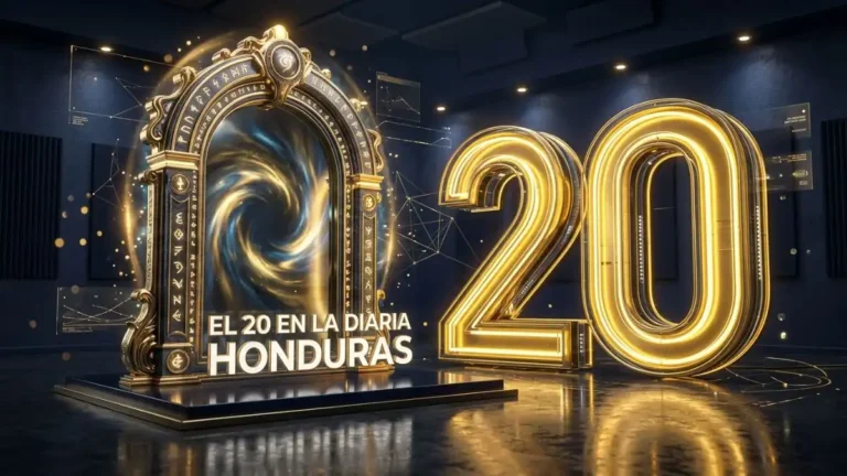 Número 20 en la diaria con su símbolo espejo, estadísticas y guía de sueños en Honduras.