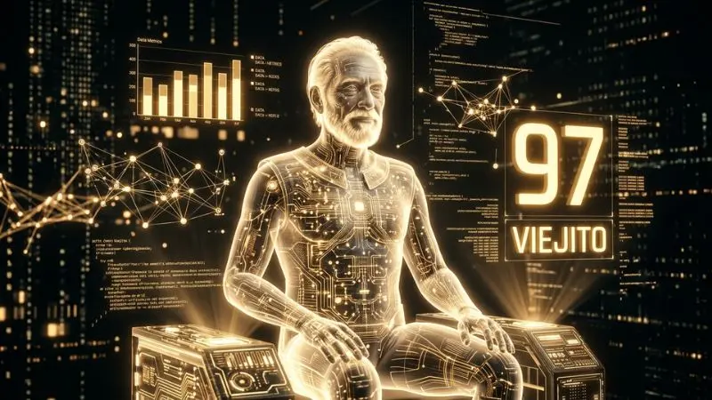 Analisis estadistico y tendencias del numero 97 en la diaria con el simbolo del viejito en Honduras, render cinematico.