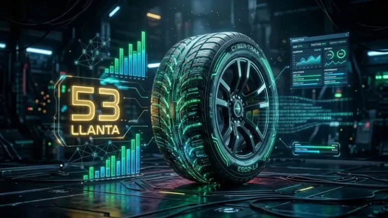 53 en La Diaria con su símbolo oficial Llanta en una representación digital e interactiva