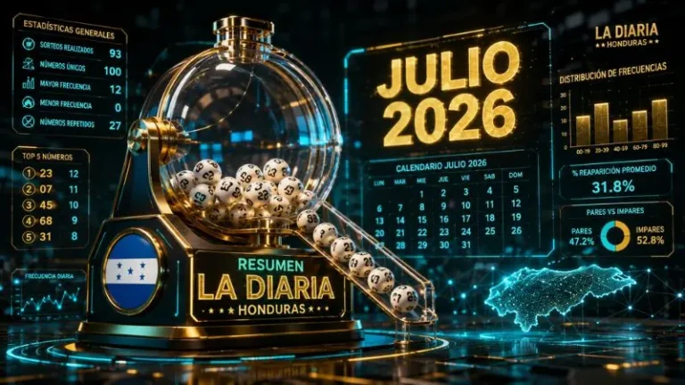 Imagen de portada para el resumen de resultados de la diaria honduras julio 2026