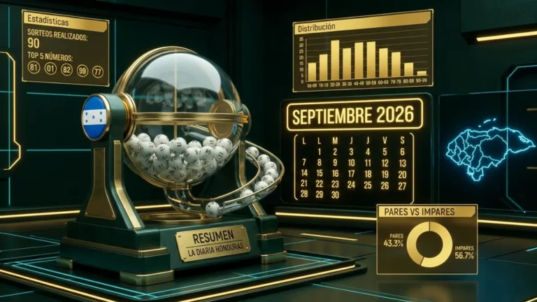 Resumen mensual y estadísticas de resultados de La Diaria Honduras Septiembre 2026